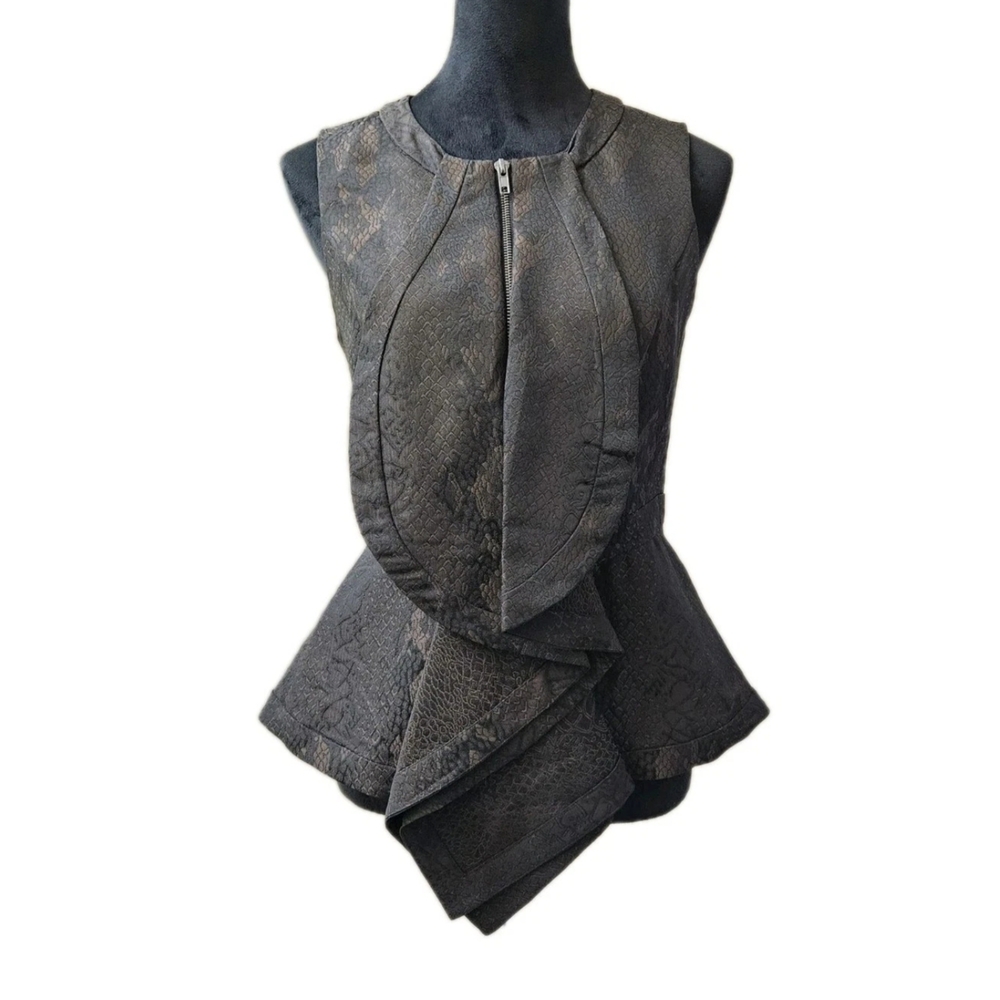 Womens W118 Walter Baker Peplum Top-Size Small
